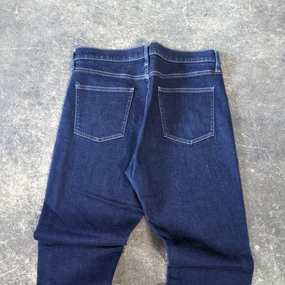 Uniqlo Kaihara Jeans Mens 30 Blue Pants Skinny Dark Stretch High Rise Denim - Picture 4 of 8